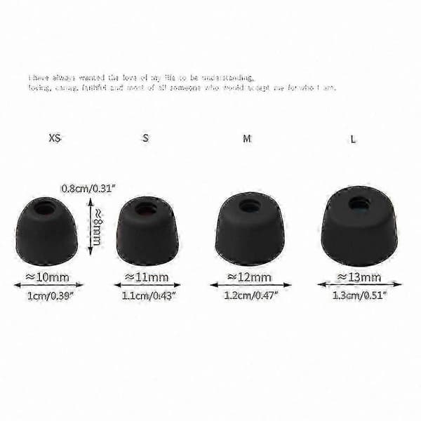 Ørepropper med øregreb for sikker pasform, udskiftning [HK] Black