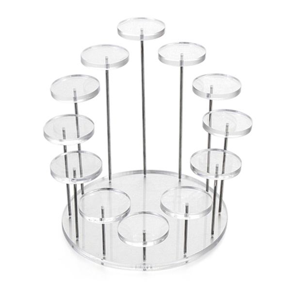 Multi-lags Kageholder Rundt Kage Stativ Holder Bakke Til Fest Kage Dessert Mad Servering[HkkK] D