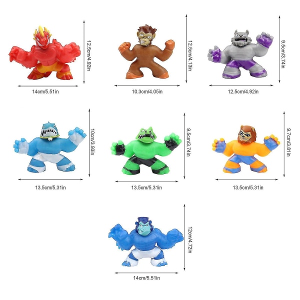 Heroes Sahario Goo Jit Zu Super Sandy Super Stretchy Figur Legetøj[HK] Blue