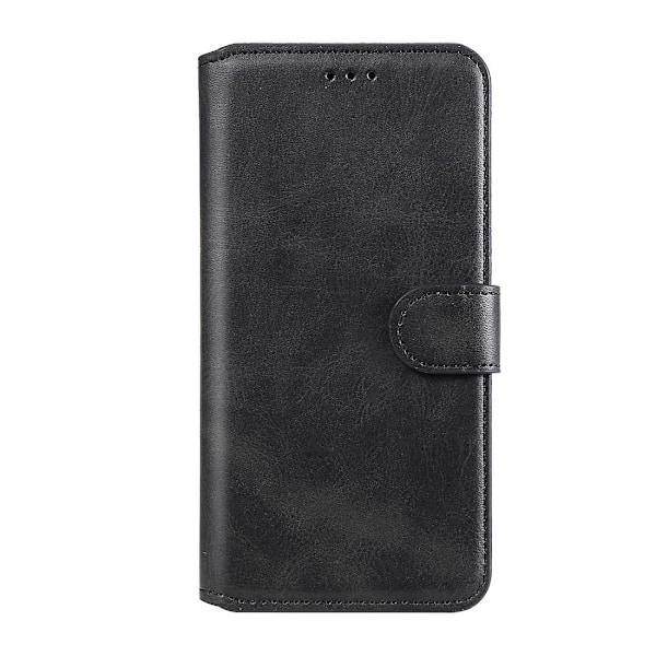 Kalvtextur Läderfodral För Motorola Moto G8 Power Lite[HK] Black