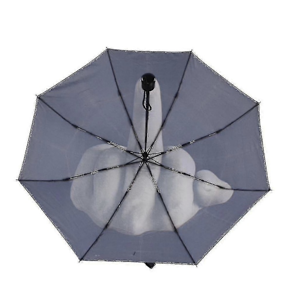 Ny Mellanfingerdesign Svart Paraply Cool Fashions Impact Paraply - Sjue[HK]