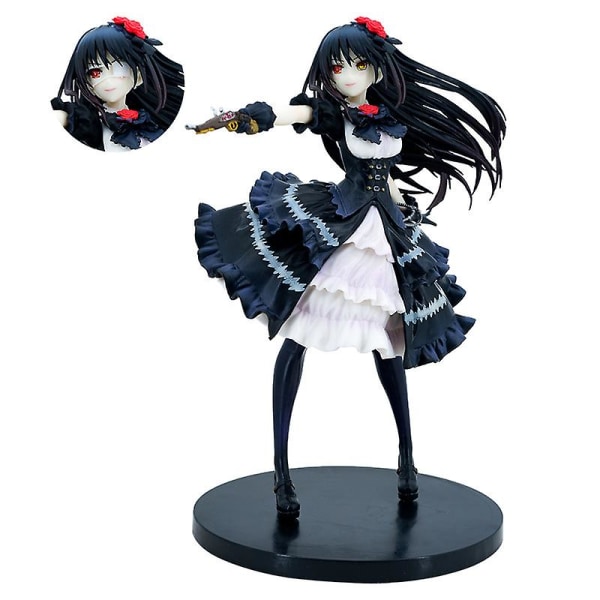 2023 22cm Anime Date A Live 30. vuosipäivän versio Tokisaki Kurumi Nightmate Pvc toimintahahmo söpö lelu nukke poikaystävälle lahja[HK] 24cm with box