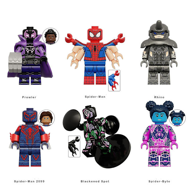 Spider-man Minifigur Byggklossar Barnleksaker Set[HK] O