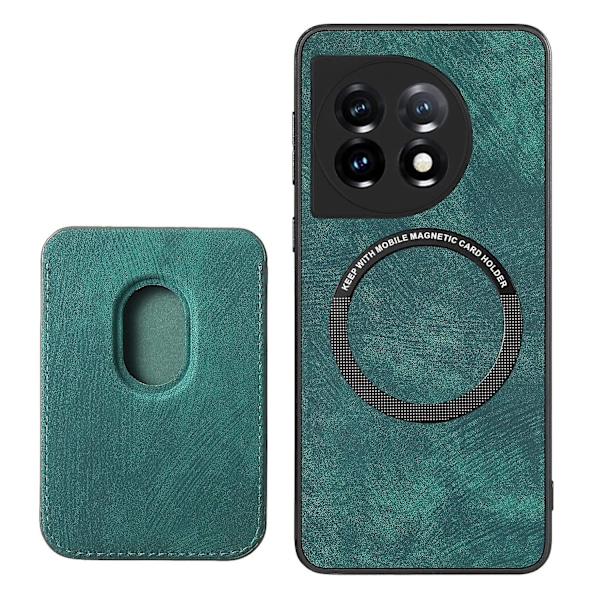 Magneettikorttitasku puhelinkotelo OnePlus 12 5G:lle [HK] Green
