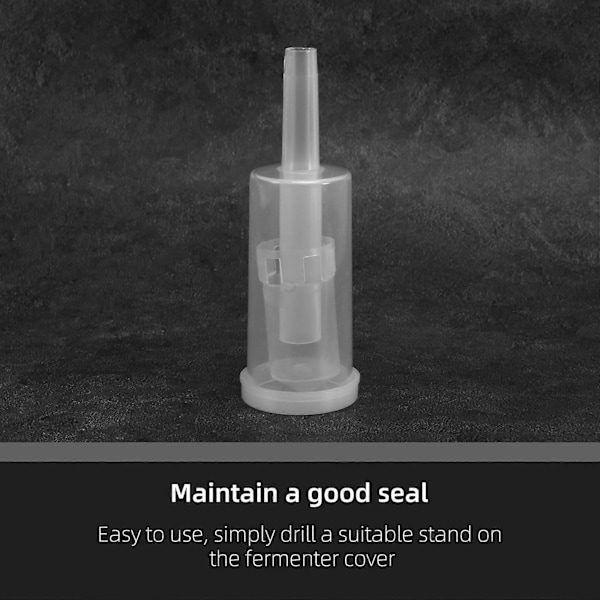 Airlock Sæt Kompatibel Fermentering, 20 Stykker Grommets og 6 Stykker Airlock[HK] White Black