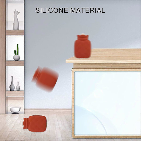 Silic Hot Bottle - För smärtlindring, Mini med överdrag[HK]