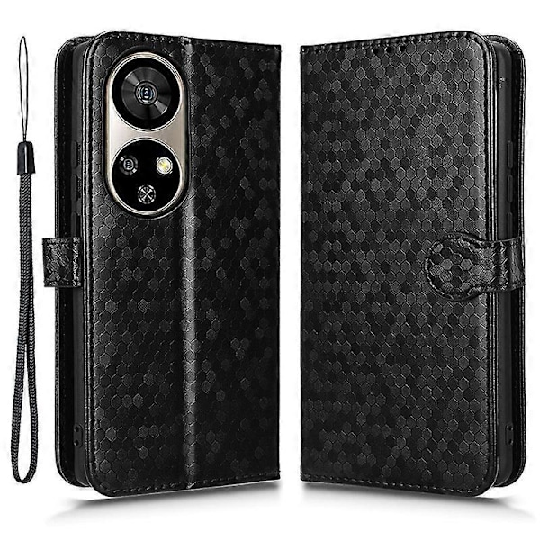 Til Ulefone Note 17 Pro Etui PU Læder Telefon Cover Prikket Mønster Flip Wallet[HK] Style A Multicolor