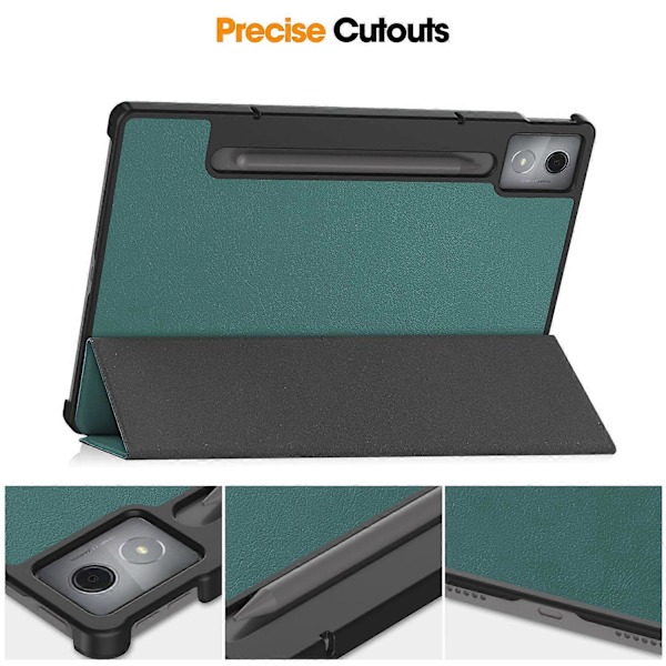For Lenovo Idea Tab Pro Deksel Anti-Fall Lær Stativ Nettbrettdeksel - Grå[HK] Blackish Green Multicolor