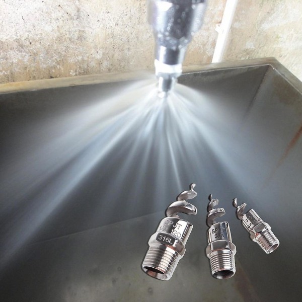 1/4\" 1/2\" Spiraldyse av rustfritt stål Atomizer Dysesprinklerhoder [HkkK] 2 points