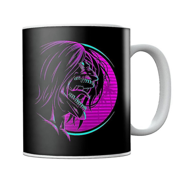 Retro Eren Yeager Face Attack On Titan Mug[HK]
