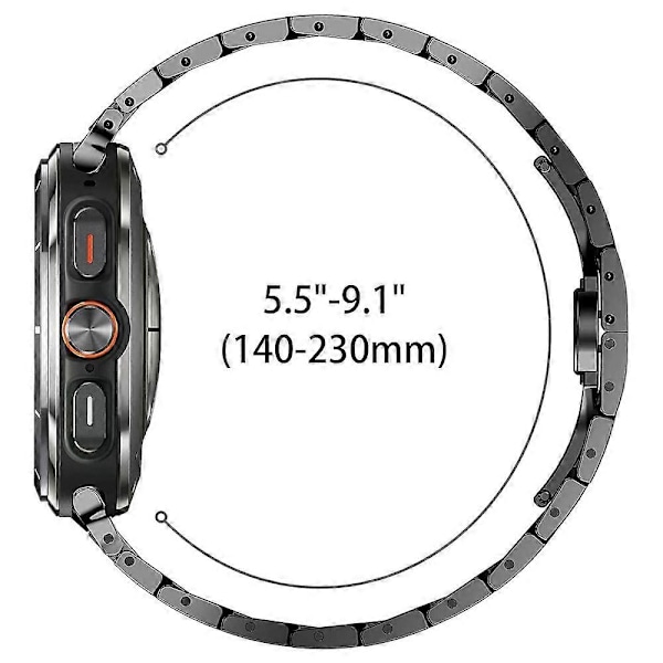 Titaniumlegeringsarmband för Samsung Galaxy Watch Ultra 47mm[HK] Black