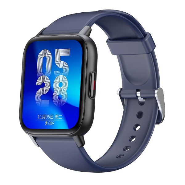 Fitness Tracker Qs16pro Smart Watch Kropstemperatur Fitness Armbånd Mænd Kvinder Vandtætte Sports Smartwatches[HK] Blue