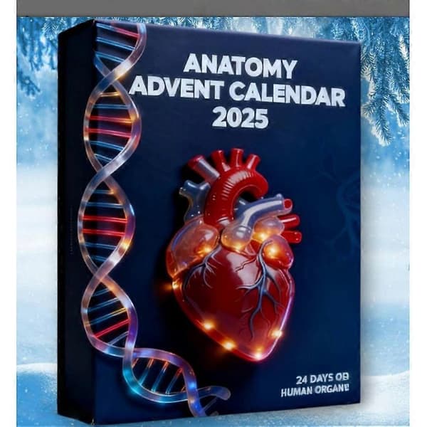 Pedagogisk Julekalender 2025 Solid 2D Flat Akryl Julepynt for Legekontorutstilling [HK] 1 set