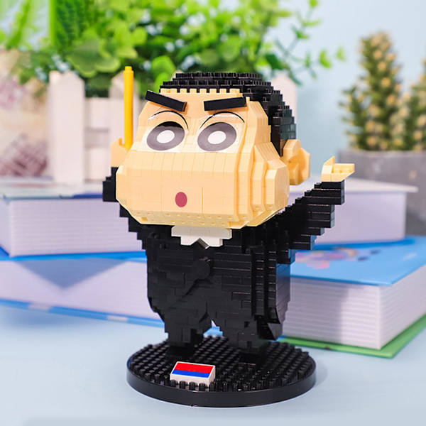 1 sæt byggeklodser tegneseriefigur logisk tænkning træning udsøgt anime Crayon Shin Chan byggeklodser til børn[HK] C