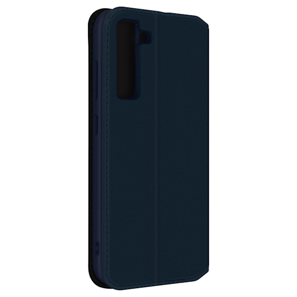 Flip-deksel til Galaxy S21 FE Magnetisk Kortholder & Videostativ Rose Gull[HK] Bleu Nuit