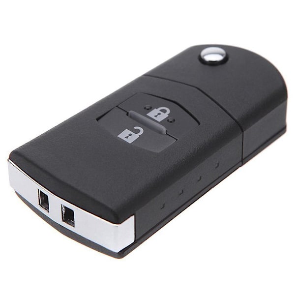 Sort erstatnings 2-knaps nøglefri adgang fjernbetjening nøgle fob clicker til MAZDA 3 5 6[HK] Black