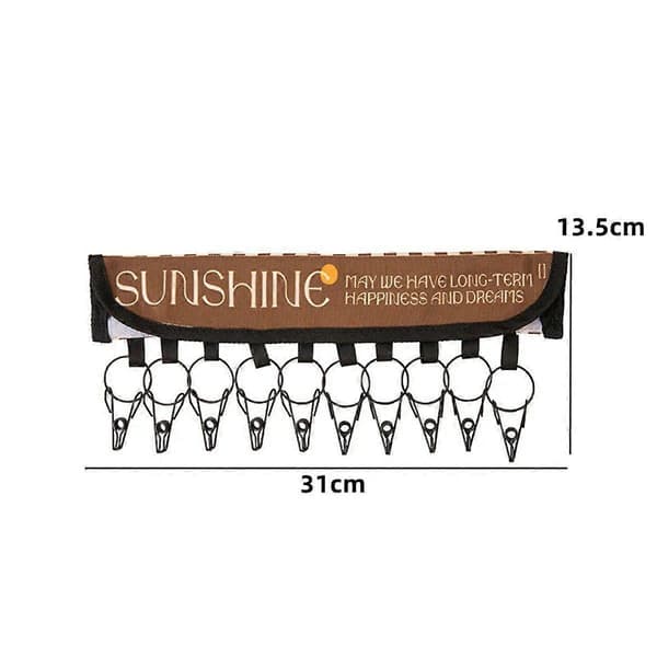 10 klips foldbar baseballstativ hat håndklædeholder klips rustfri skab baseball organizer hængestativ rustfri stålklips [HK] Coffee