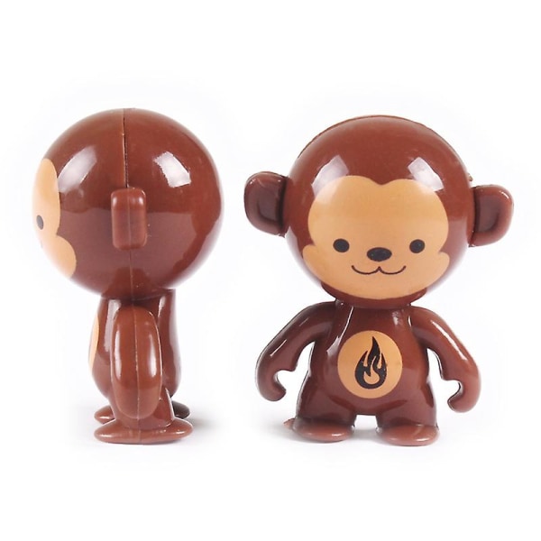 10 st Barn Tumbler Apa Doll Gåvor Roliga Prylar Skrivbordsdekoration Fingrar Små Leksaker Födelsedagspresenter Stressavlastande Rekvisita[HK] 10Pcs Monkey