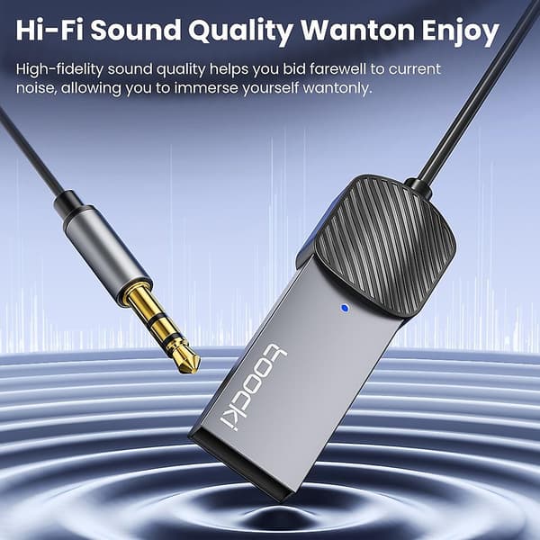 Bluetooth 5.0-adapter til telefon til 3,5 mm indgang [HK]