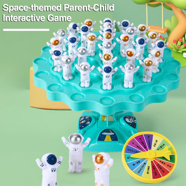 Haloppe 1 Sæt Interaktivt Astronaut Balance Spil Sjov Tidlig Uddannelse Desktop Glat Rum Puzzle Legetøj[HK] Yellow