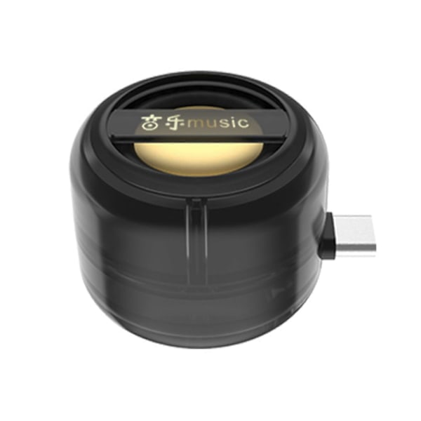 Mini Högtalare Plug-and-play Mobiltelefon Högtalarförstärkare Portabel Subwoofer Ljudbox för Hemmakontor[HK] Black
