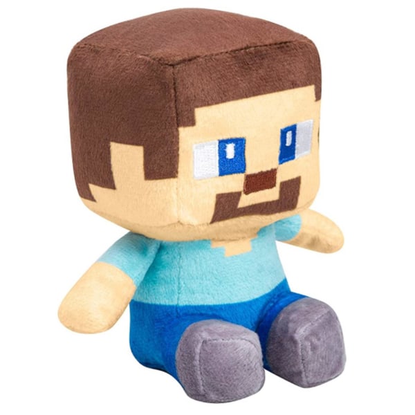 Minecraft plyschdocka mjuk, kreativ gåva stoppad leksak[HK] Sitting Steve