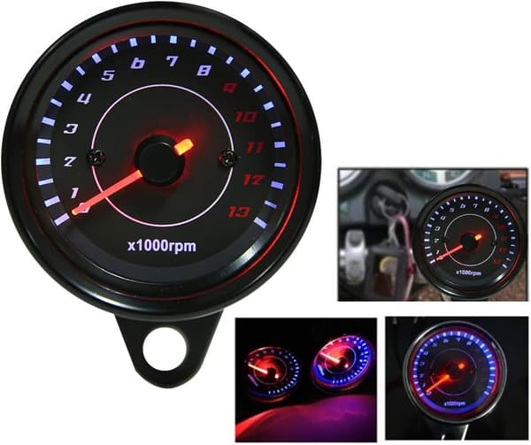 Universal Motorcykel LED Måler 12V DC Elektronisk Måler