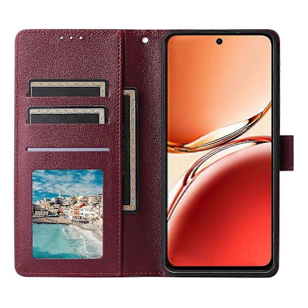 Plånboksfodral för Oppo F27 5G/Reno12 F 4G/Reno12 F 5G/Reno12 FS PU Läderfodral[HK] Style C Multicolor