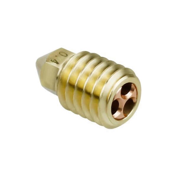 3 stk. 0,6 mm CHT Clone Messingdyse Høj Flow Tre Huller 3D Printer CHT Dyse Clone Cht til Bambu L[HK] Gold