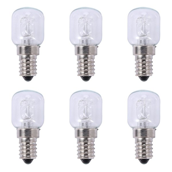 6x E14 korkea lämpötila lamppu 500 astetta 25w halogeeni kupla uuni lamppu E14 250v 25w kvartsi lamppu[hk]