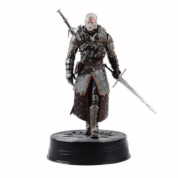 The Witcher 3: Wild Hunt Geralt of Rivia Actionfigur Leksaker Spelfigur 24cm PVC Samlingsmodell Prydnad Present till Barn[HK] figure (no box)