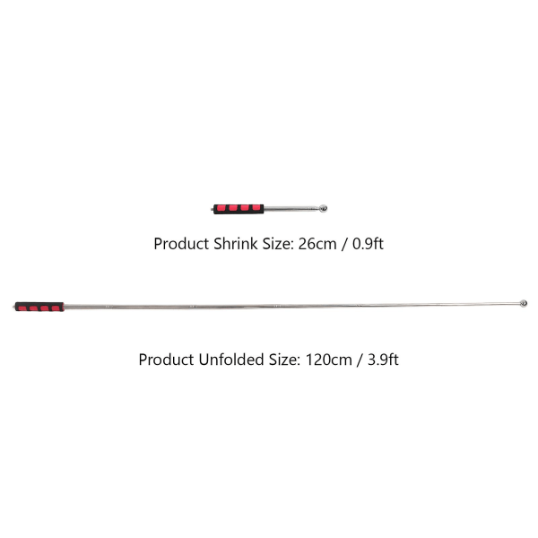 20242pcs 120cm Bärbar Guide Flaggstång Rostfritt Stål Handhållen Flaggstång Teleskopisk Utökningsbar Handhållen Flaggstång[HkkK]
