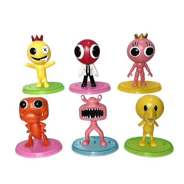 Rainbow Friends 6 Rainbow Friends Håndlagde Dukker[HK] E 6PCS