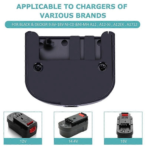 A12 Ni-cd Ni-mh Batteriladdare För Black Decker 9.6v-18v Ersättning A12-xj A12ex A1712 Snabbladdning Elektriska Verktyg[HK] Us plug