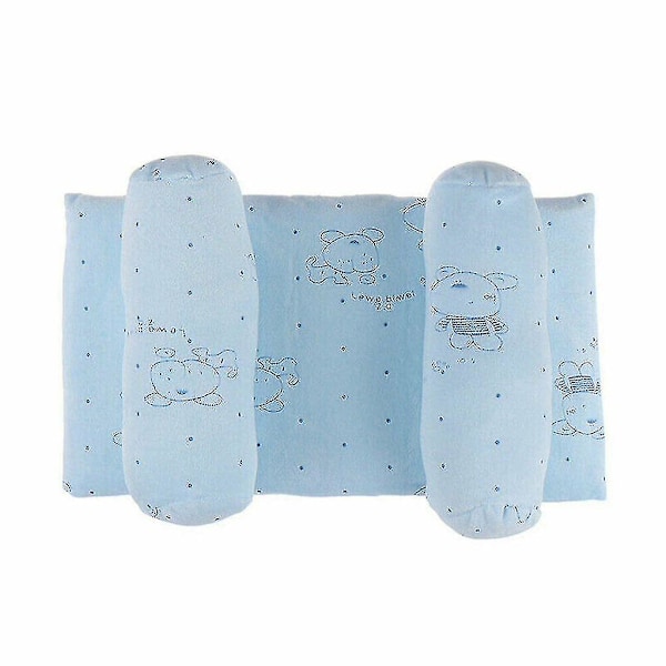 Baby Pude Mod Deformation Fladt Hoved Baby Pude Blød [HK] blue