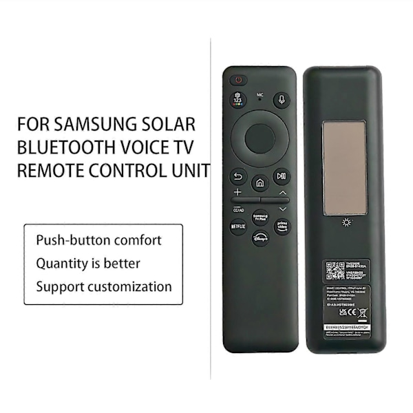 BN59-01432A För Samsung Laddningsbar Solcell Röst TV Fjärrkontroll TM2360E 2023[HK]