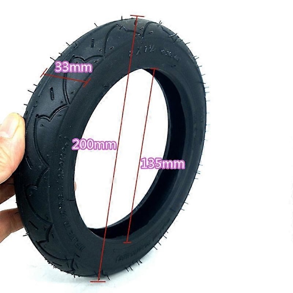 Högkvalitativt 8-tumsdäck 8X1 1/4 Skoterdäck & Innerslang Set Böjd Ventil Passar Cykel Elektrisk / Bensin[HK]