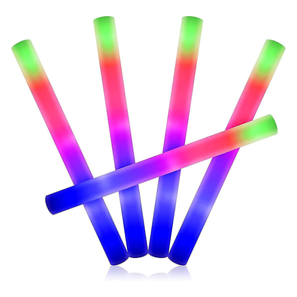 50 stk. Fargerike LED Skumlysstaver Multifunksjonell Blinkende Lys for Fest Halloween[HK] 50pcs