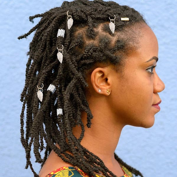 Hårflätningsringar Metall Dreadlock Manschetter för Dekor 90st Blandad Färg Box[HK]