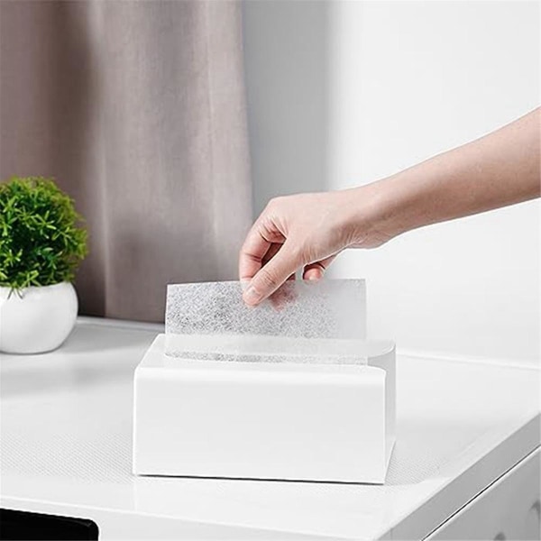 Magnetisk tørrepladeholder til vaskerum, tørrepladebeholder, tørrepladedispenser, plast ([HK])