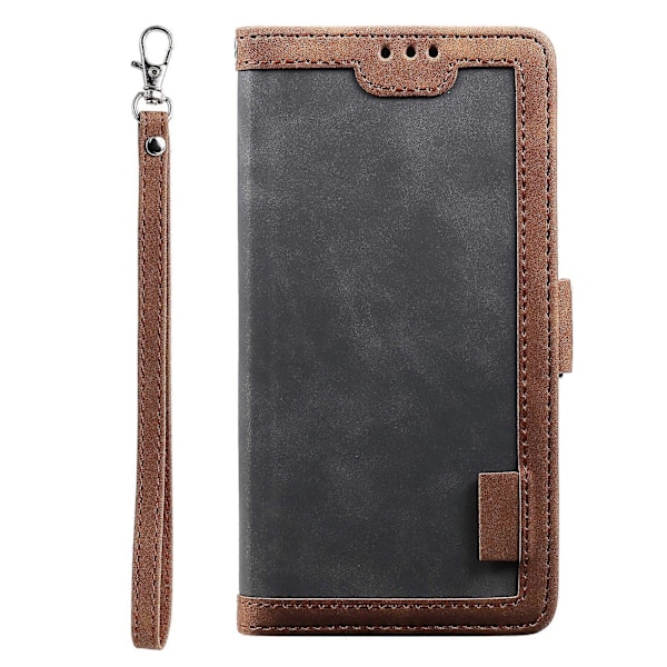 Plånboksfodral för Samsung Galaxy A16 RFID-skydd Ställ Läder Telefonskal [HK] Grey
