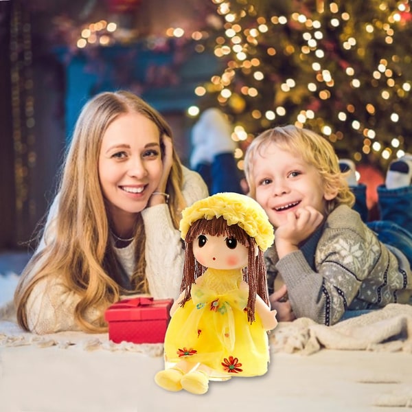 Söt blomsterfe prinsessa plyschleksak mjuk och bekväm för vacker docka unik present lila 45cm[HK] Style C