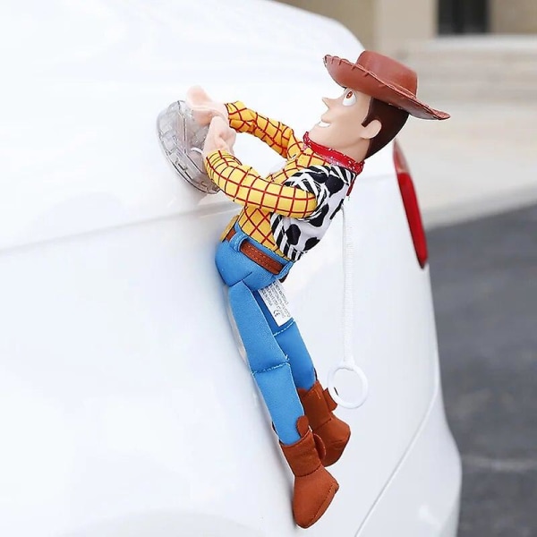 Toy Story Sheriff Woody Buzz Lightyear Bil Dukker Plysj Leke Biler Bakre Anheng Morsomme Leke Søte Bil Dekorasjoner Bursdagsgaver[HhkK] 35cm woody A