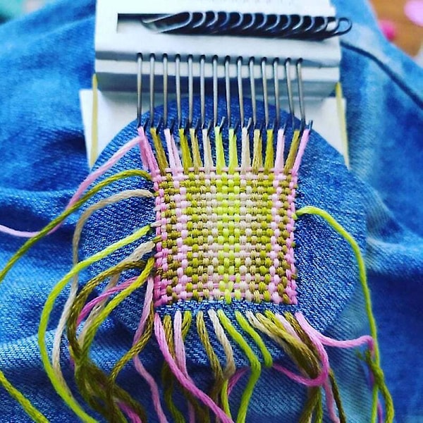 Liten Vävram Speedweve Typ Vävverktyg Reparationsverktygssats Hushåll Lätt Att Bära[HK] Log 10  pin