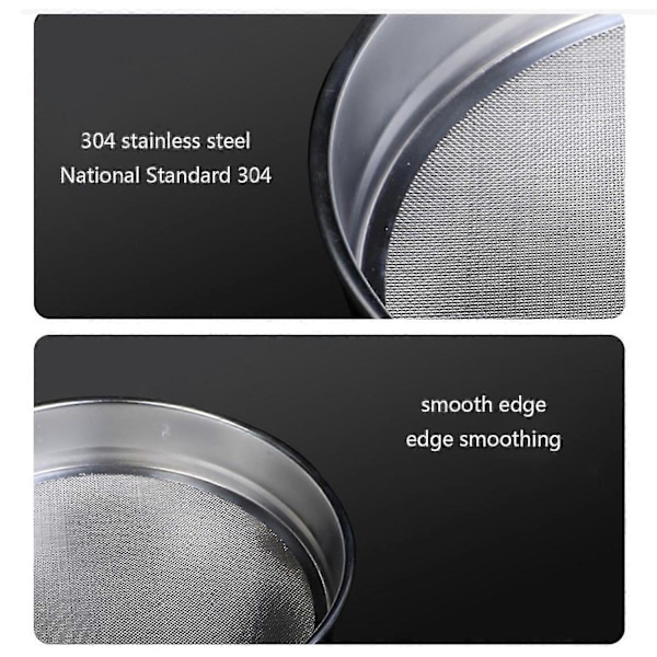 Rostfritt stål 4/10/20/60 Mesh Botten Mesh Mjölsikt Förtjockad Rissikt[HK] 10 mesh 2mm