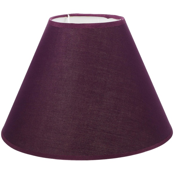 HK  Stofflampeskjerm Enkel lampeskjermdeksel Tilbehør til bordlampe Gulvlampe Purple 26X26X18CM