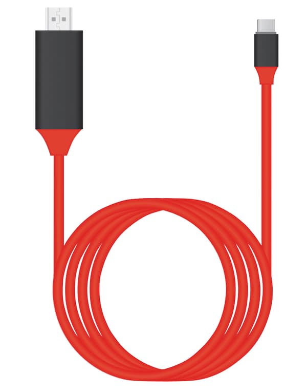 [Apple MFi-certificeret] Lightning til HDMI-adapter, HDTV-kabeladapter kompatibel med iPhone, iPad, iPod 1080p Digital AV Syn[NC]