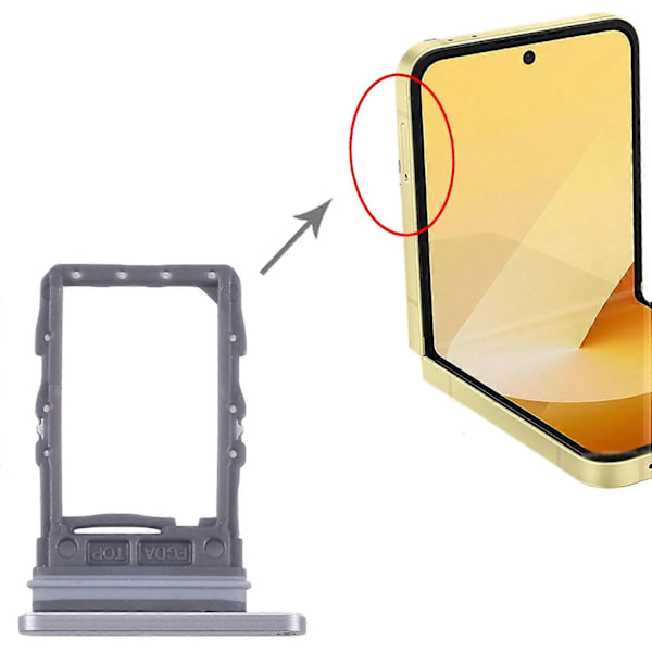 Originalt SIM-kortbakke til Samsung Galaxy Z Flip6 SM-F741B [HK] Grey
