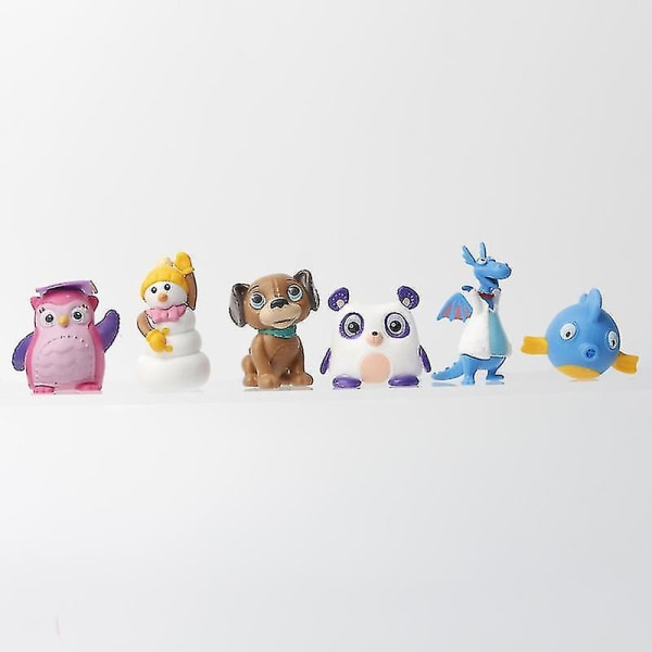 12 stk/sett Doc Mcstuffins figurer leker Doctor Lambie sau Stuffy drage Hallie flodhest Chilly snømann modell dukker barn gave[HK]