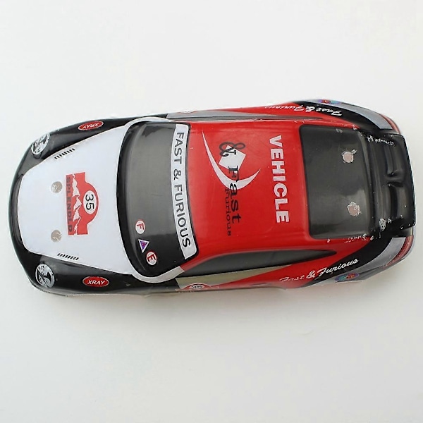RC-auton korikuori, kauko-ohjattava lelu, varaosat, sopii Wltoys-ajoneuvomallin lisävarusteisiin, kilpa-auton kuori, K969[HK] Black  red